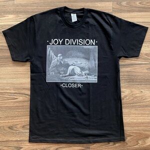 NEW JOY DIVISION "CLOSER" 80s New Wave Black Shirt NWOT Large